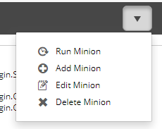 Minion Dashboard Actions