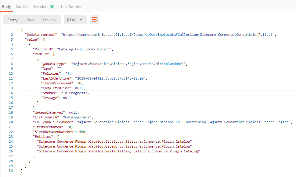 Running Minions API