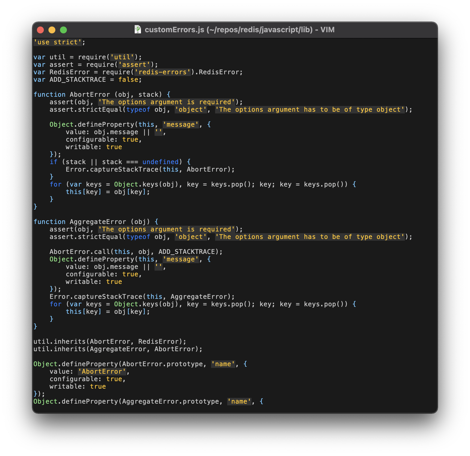 Screenshot of JavaScript code.