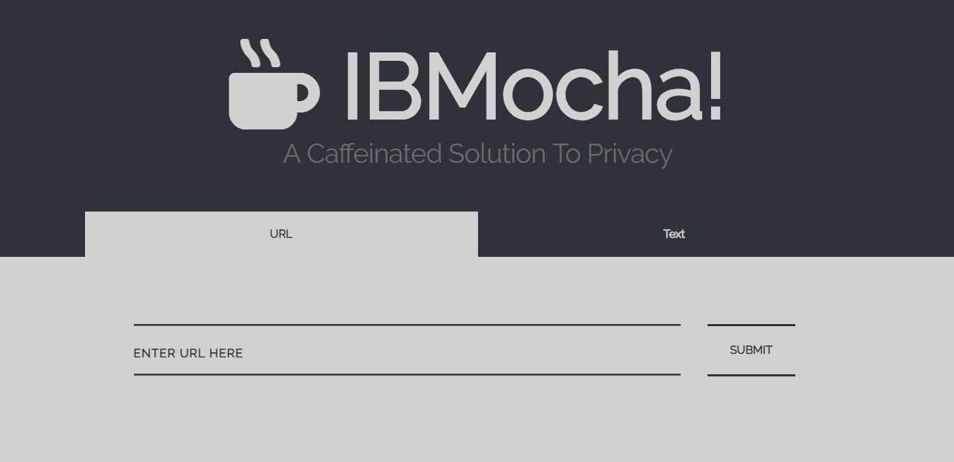 IBMocha Home Page Image