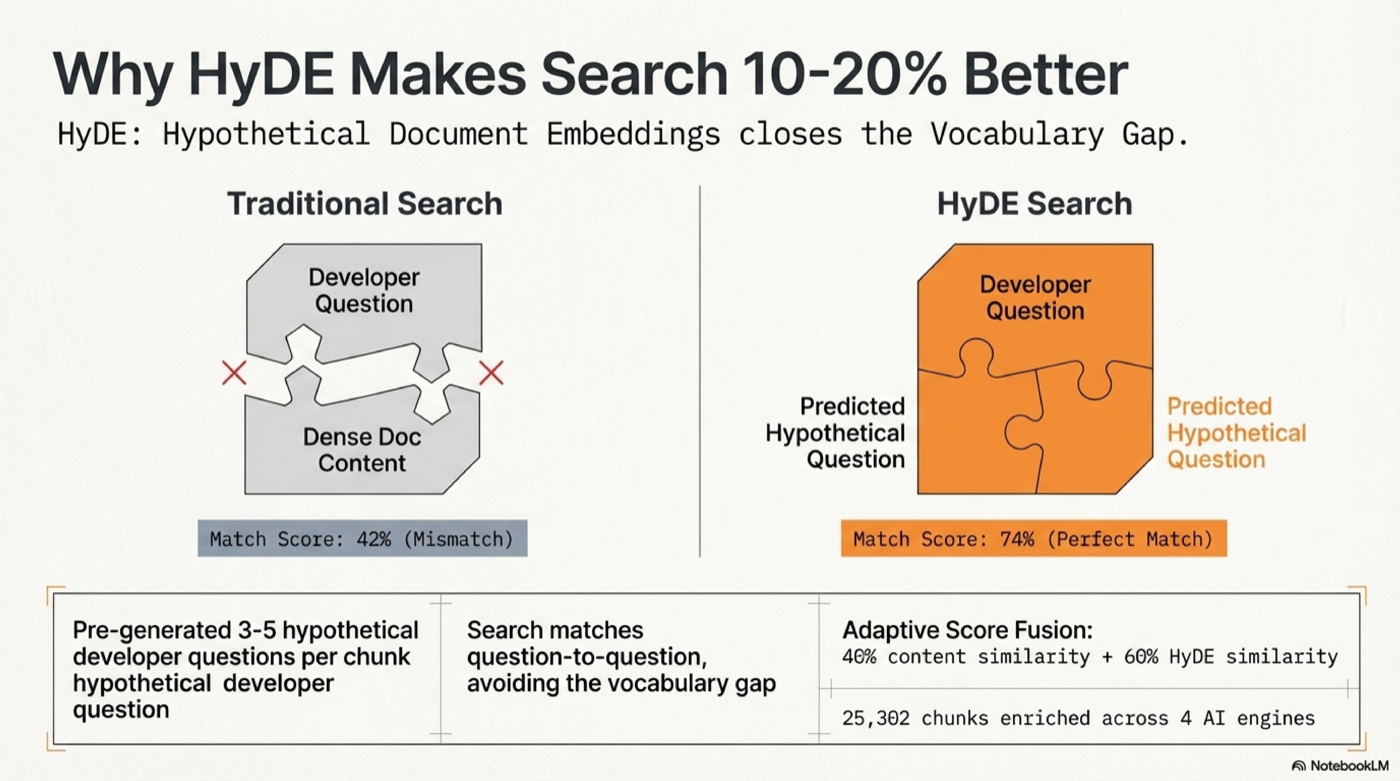 Why HyDE Makes Search Better