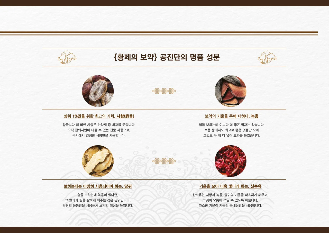 황제의 보약을 완성하는 4대 명품 한약재 도감