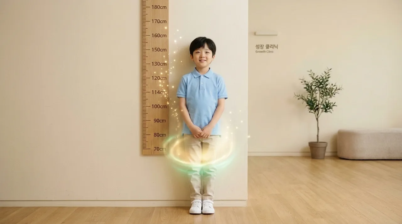 성장판 연골 증식으로 키가 자라는 중