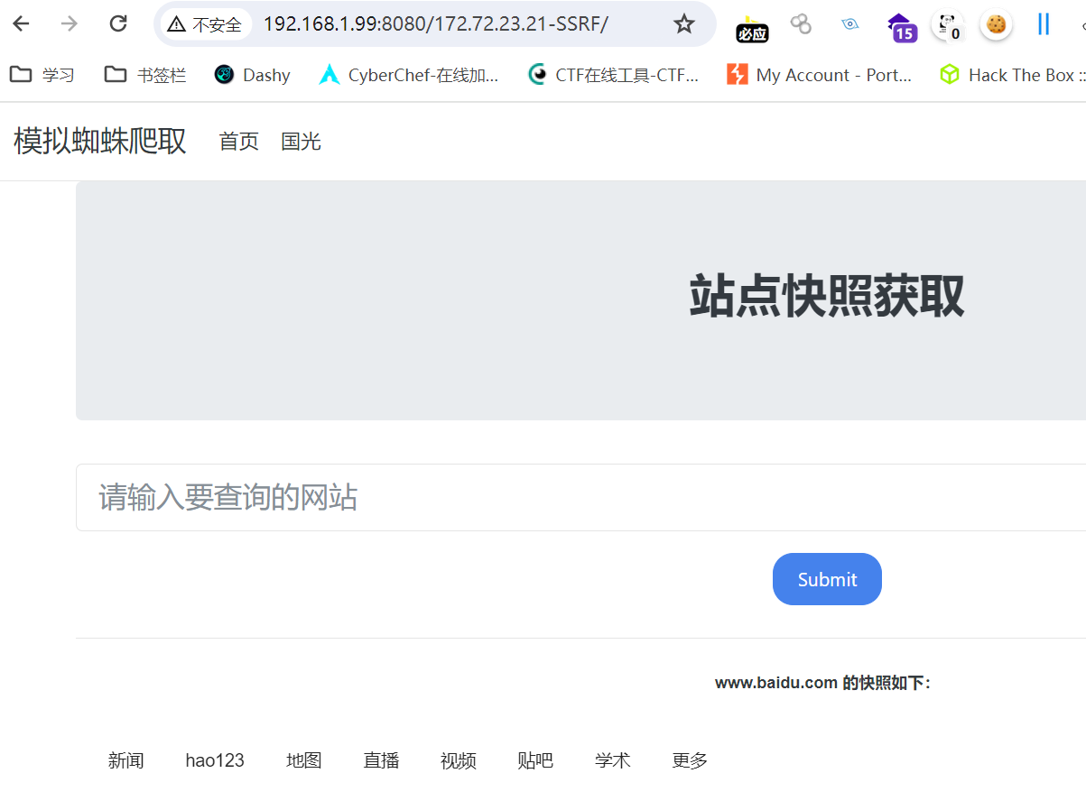 公网页面