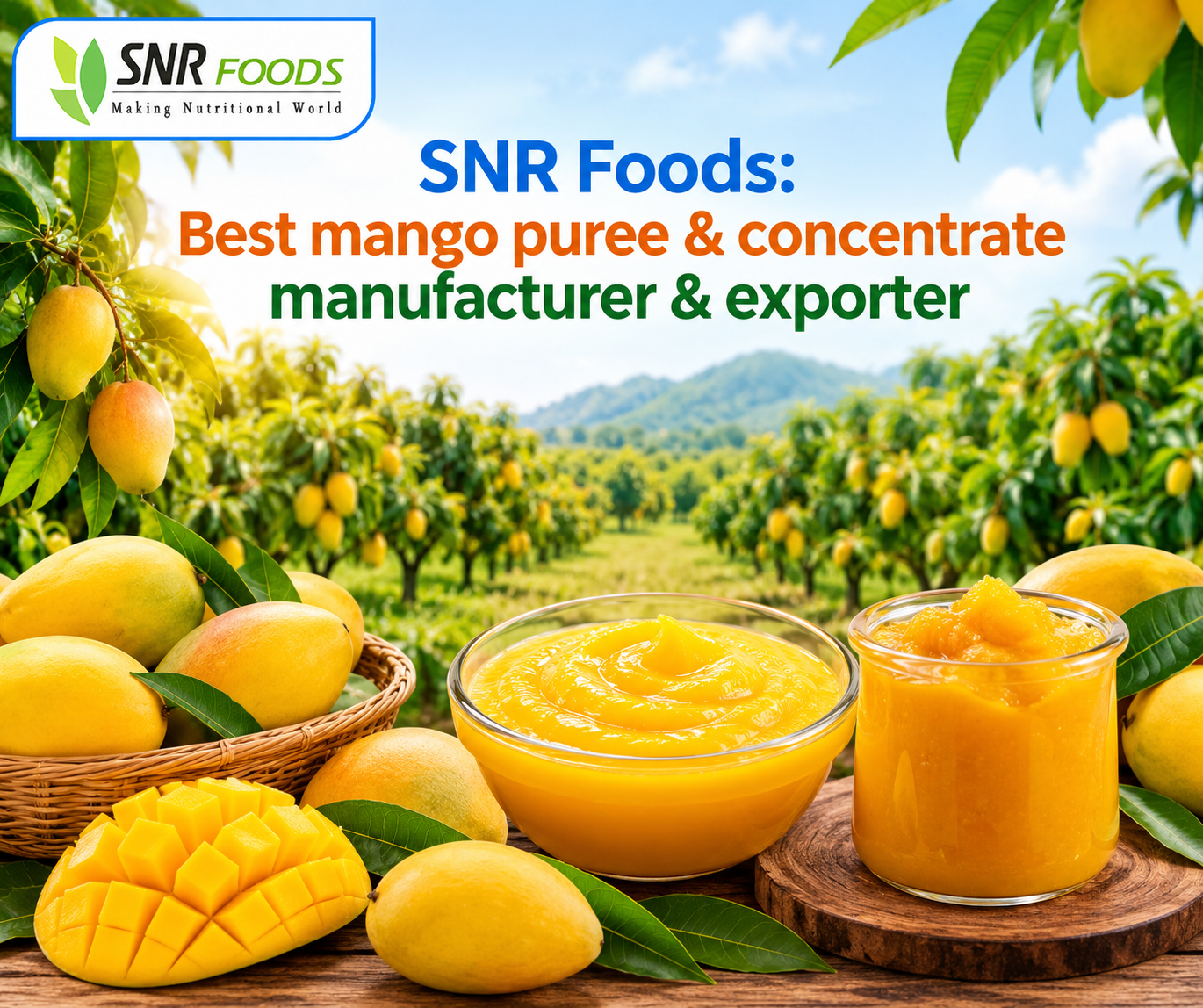 SNR Foods: Trusted Mango Puree and Concentrate Manufacturer & Global Export Partner