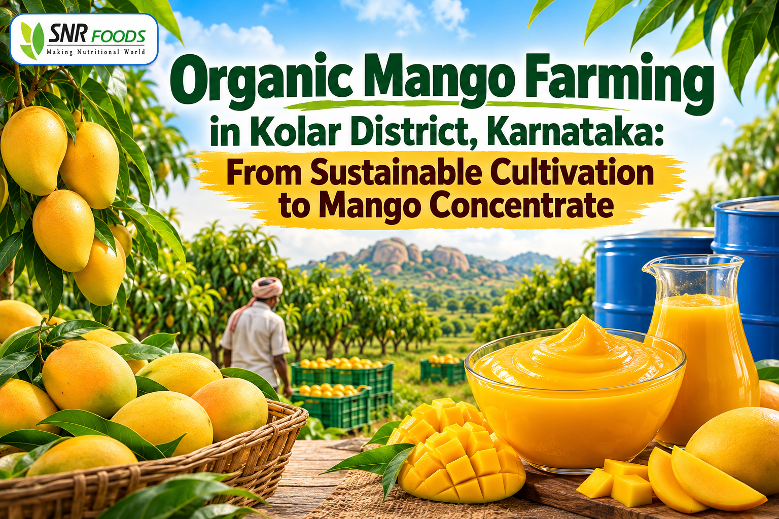 Organic Mango Farming in Kolar District, Karnataka: From Sustainable Cultivation to Mango Concentrate