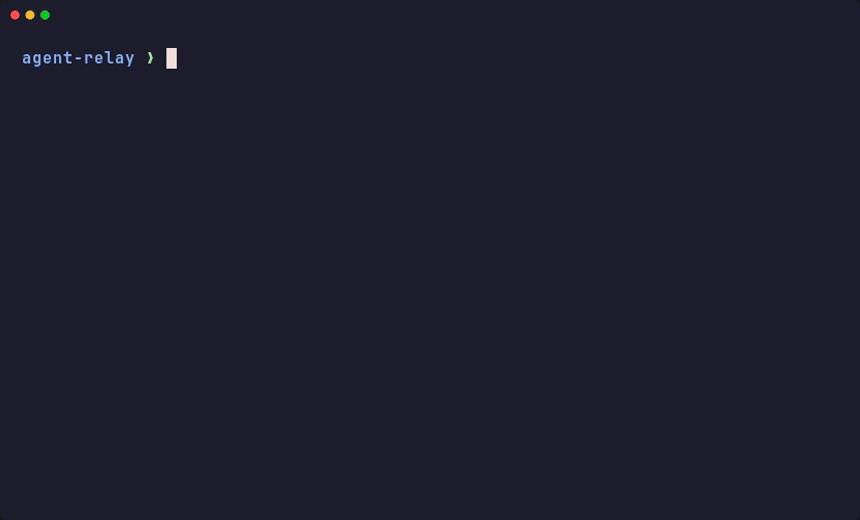 agent-relay demo