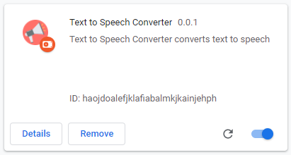 Text to Speech Converter Chrome Extension