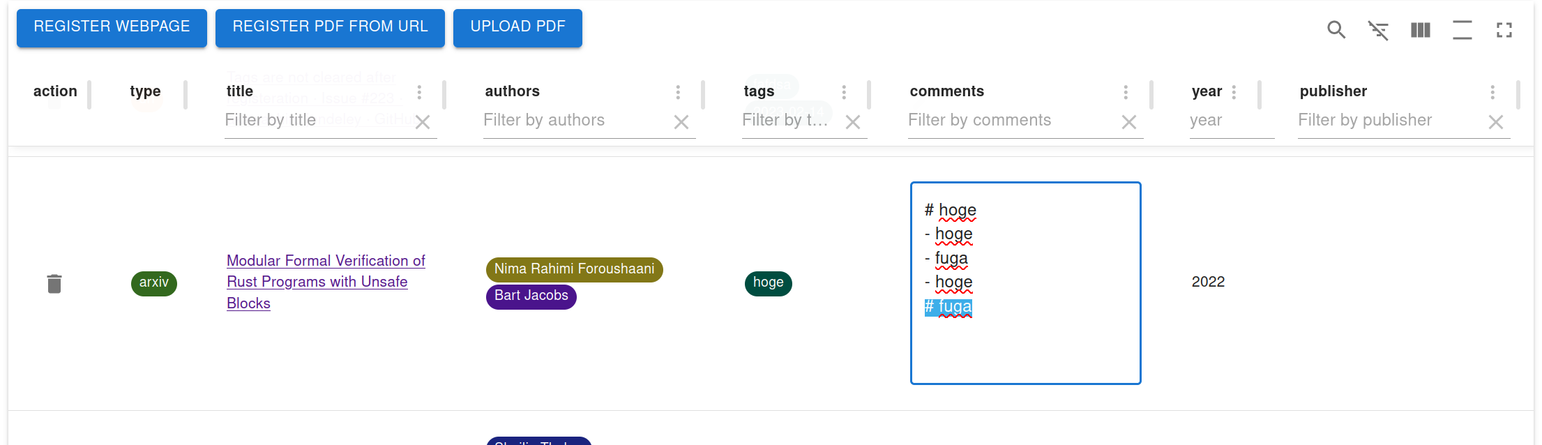 Edit comments Edit comments