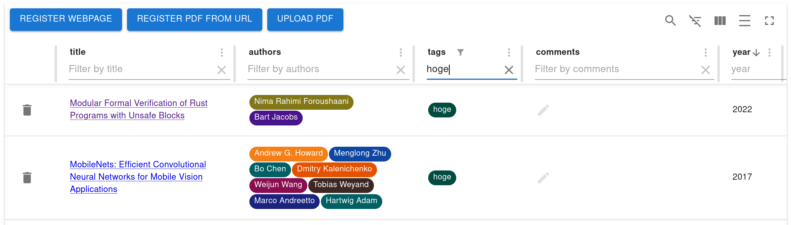Filter by tag Filter by tag