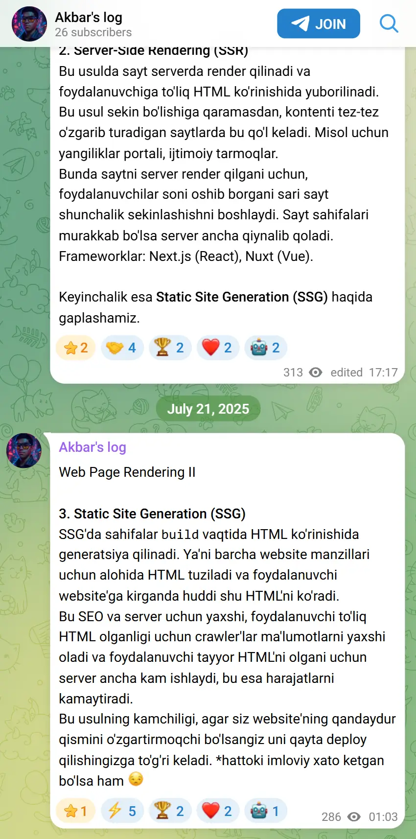 Akbar's Telegram Channel