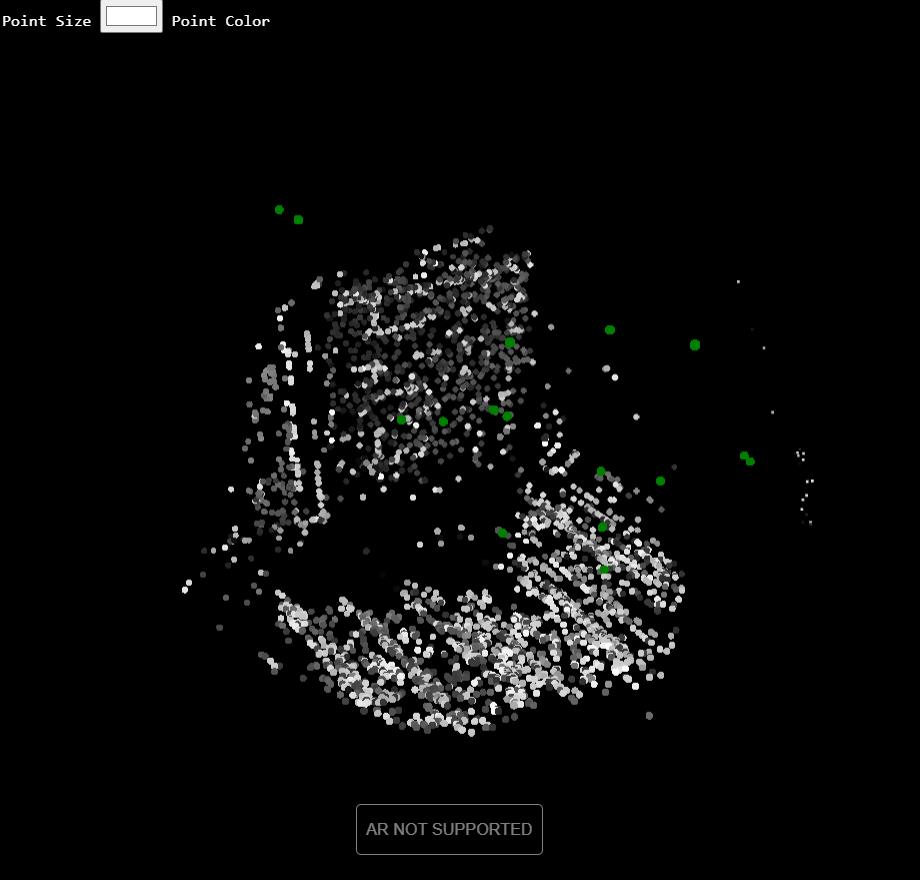 Sparse map generated