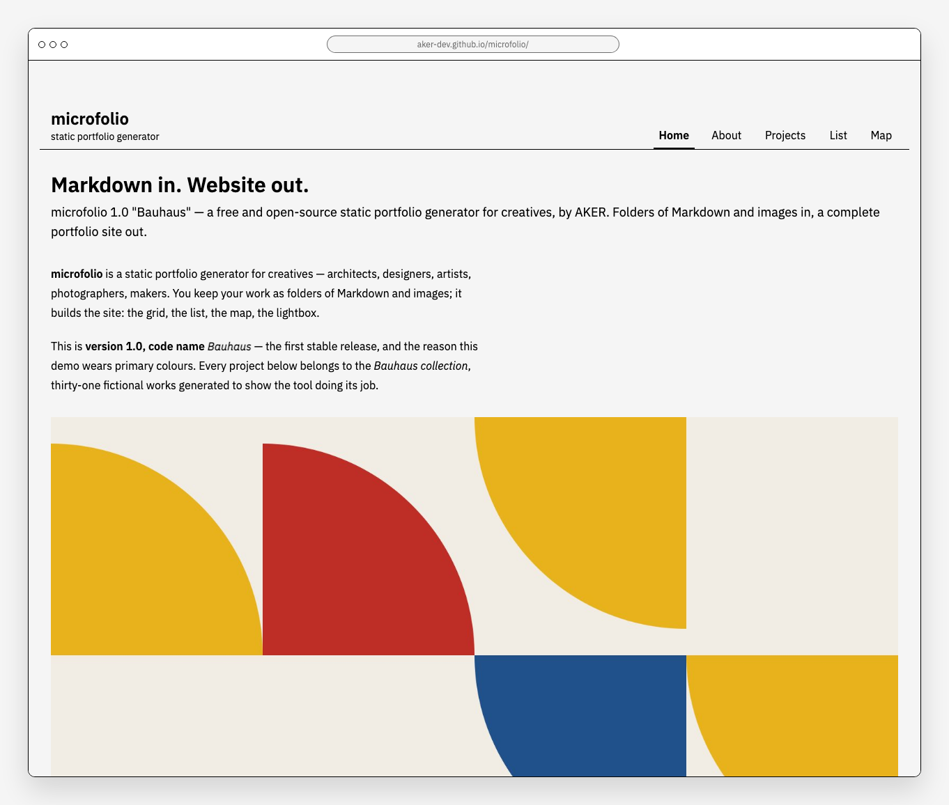 microfolio Homepage