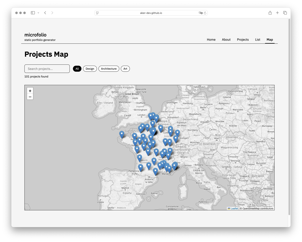 microfolio Map View