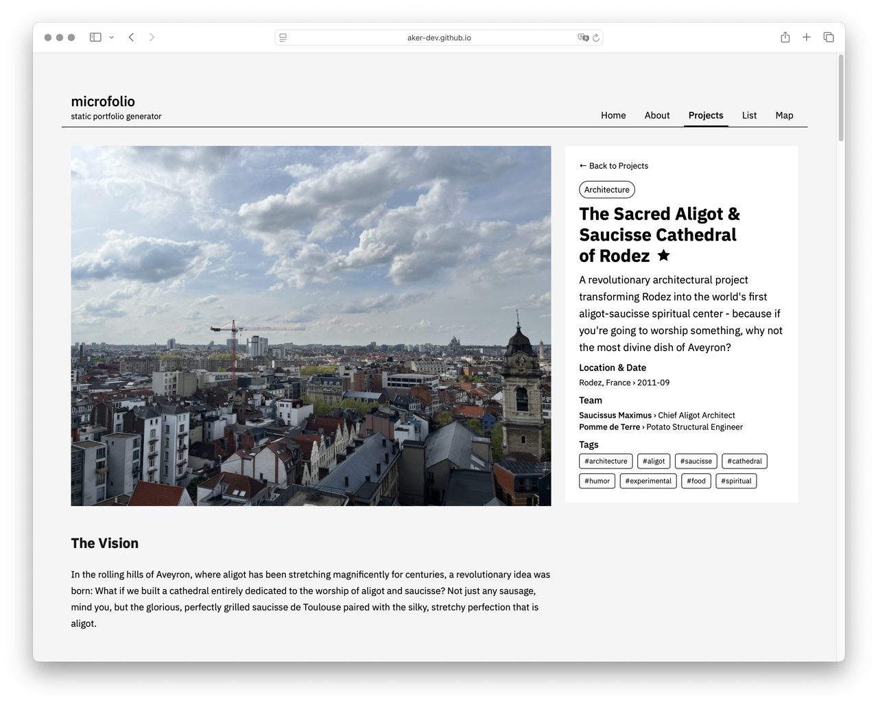 microfolio Project Details