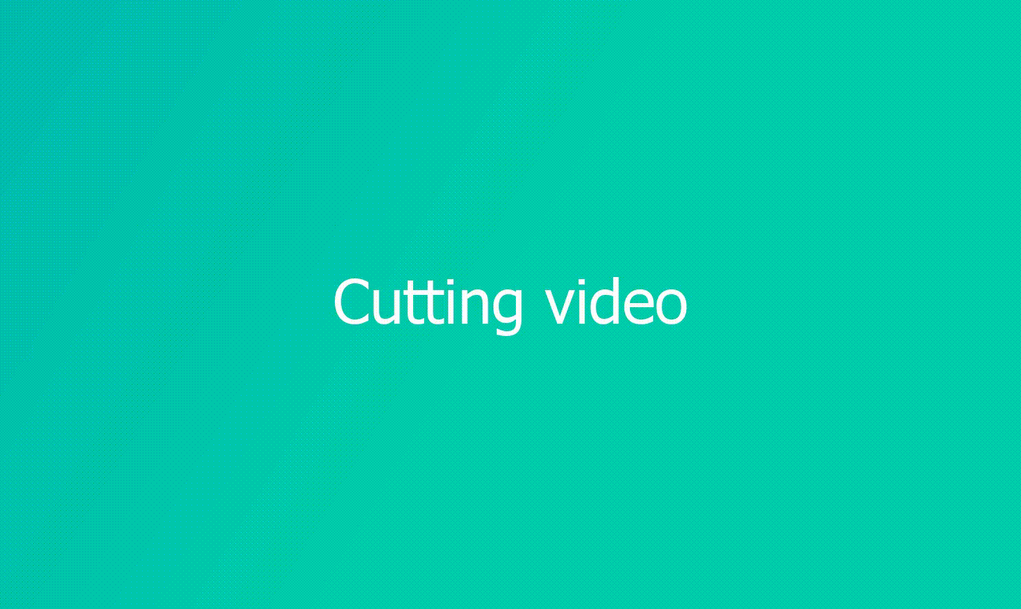 demo cutting up video file