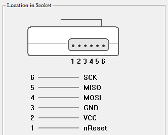 ICSP connector on the TL866II Plus