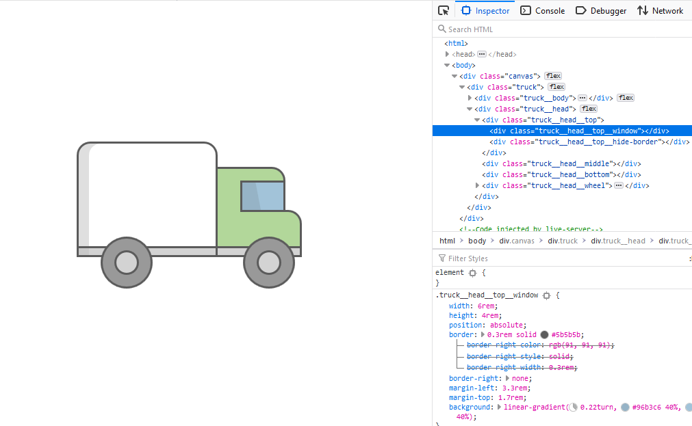 Truck output preview