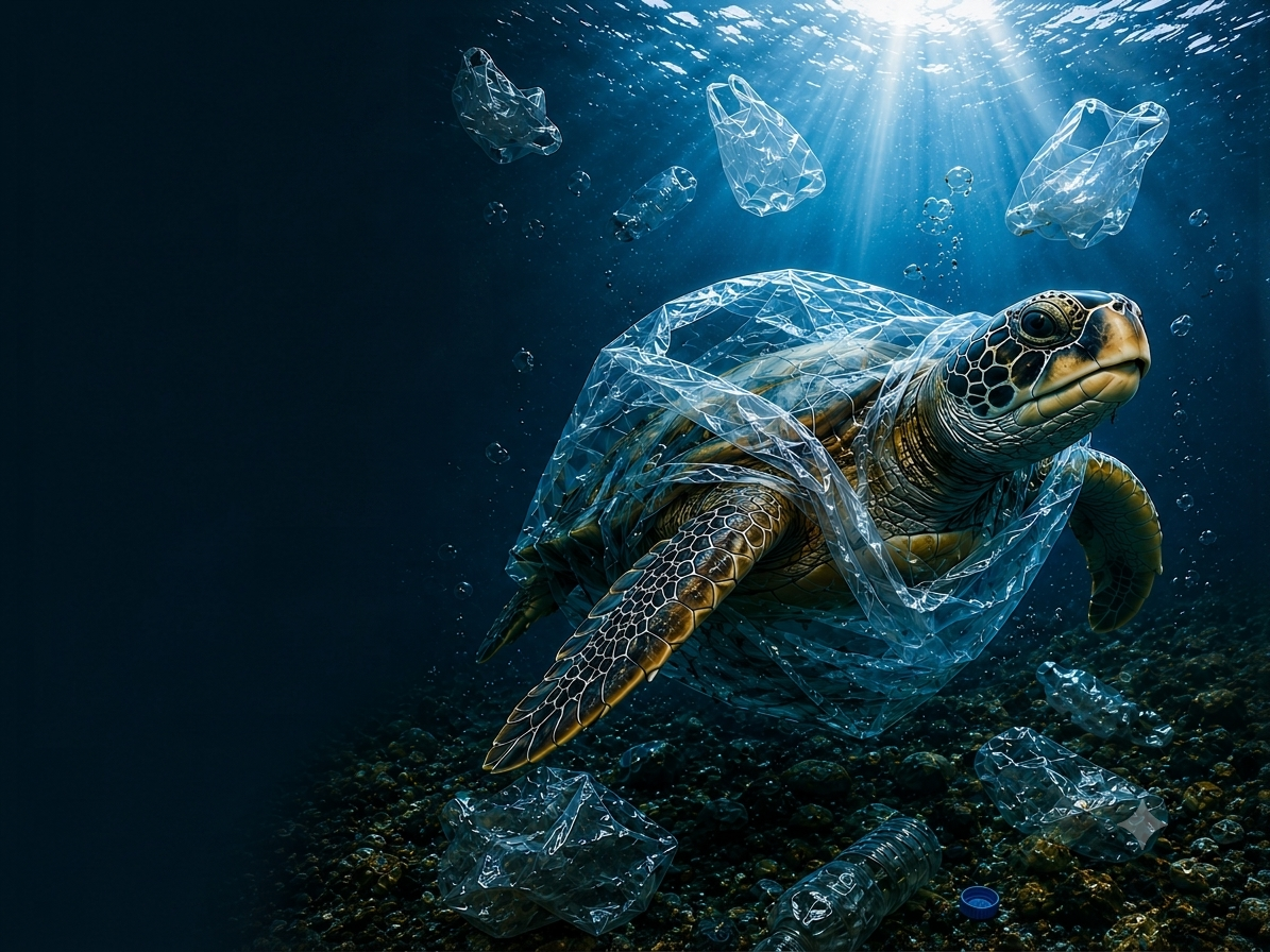 Plastic bags global usage and ocean pollution awareness