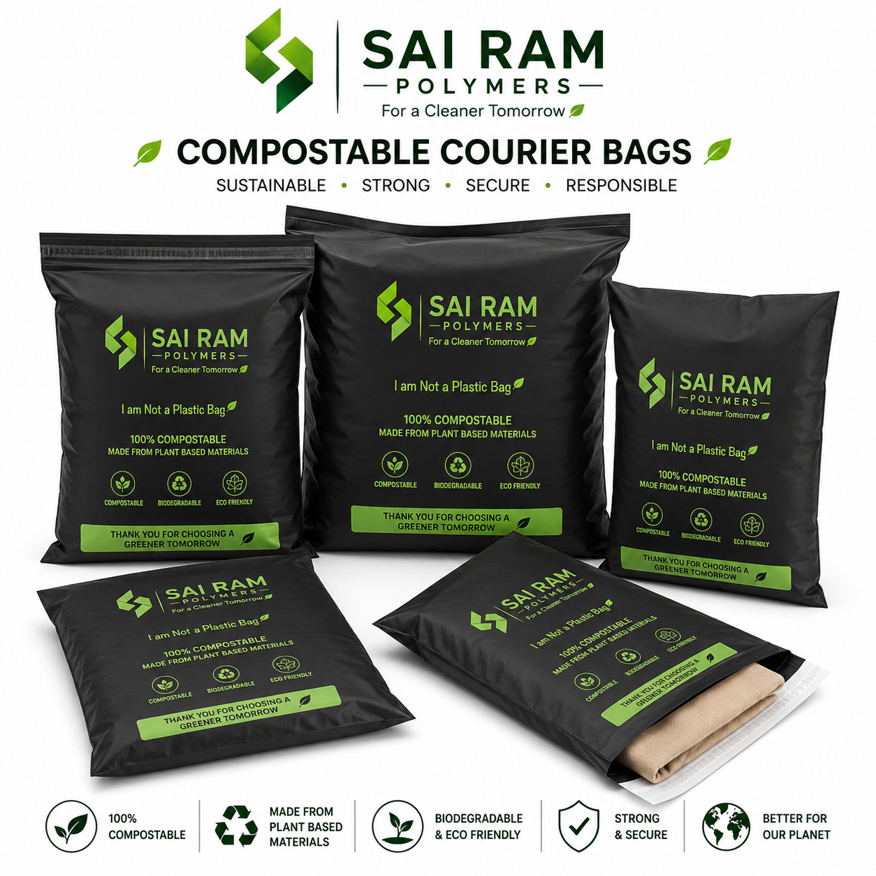 Compostable Courier Shipping Mailers