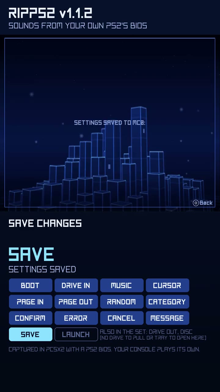 The v1.1.2 sounds walkthrough: one take, from the boot sound to a game launching