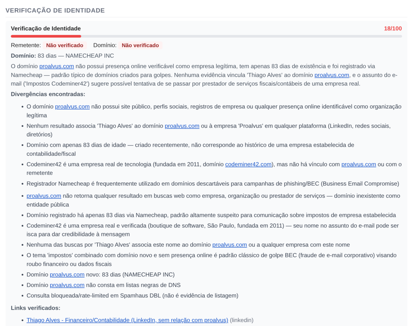 Verificação de identidade - OSINT detalhado