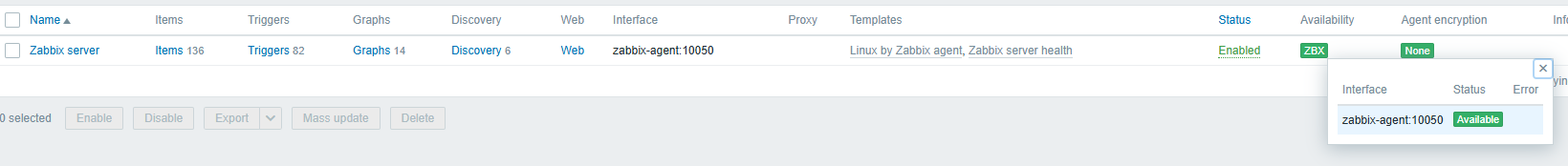 Zabbix Agent Check