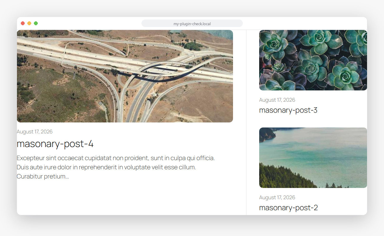 Content Showcase -- Two-Thirds layout