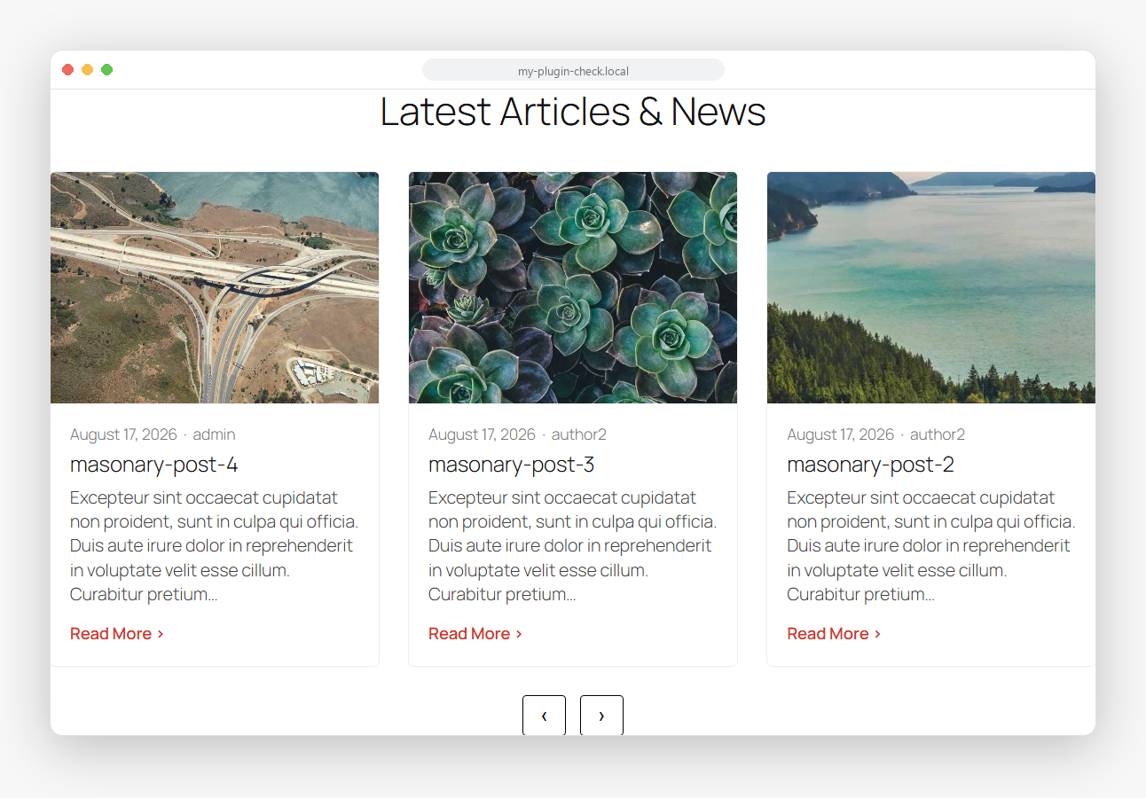 Query Grid -- Carousel style