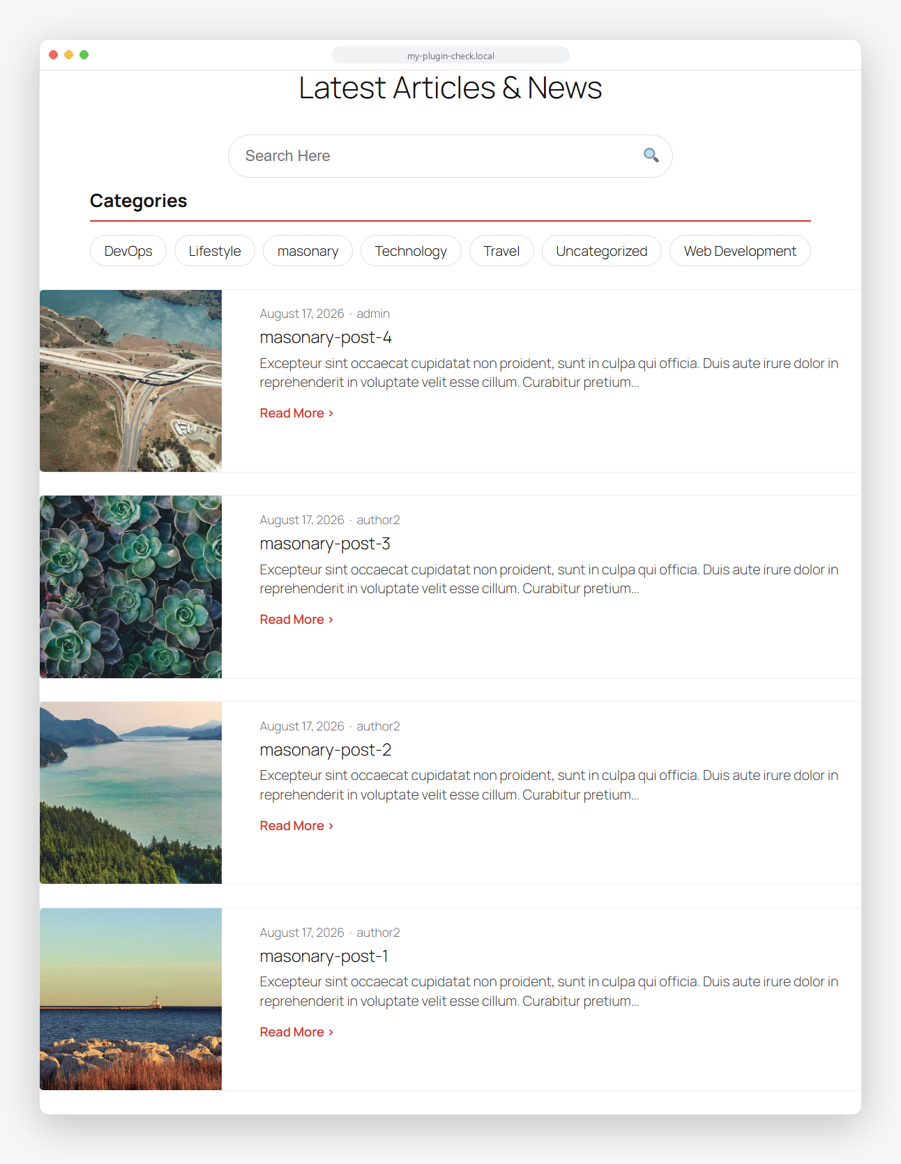 Query Grid -- List style