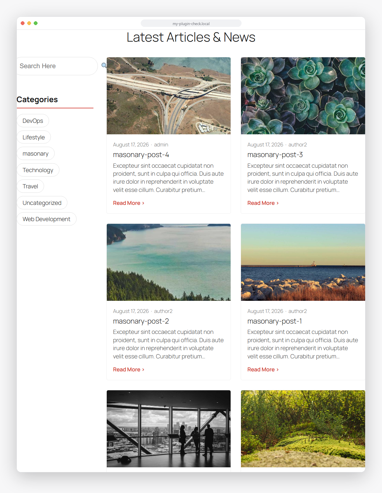 Query Grid -- Sidebar layout