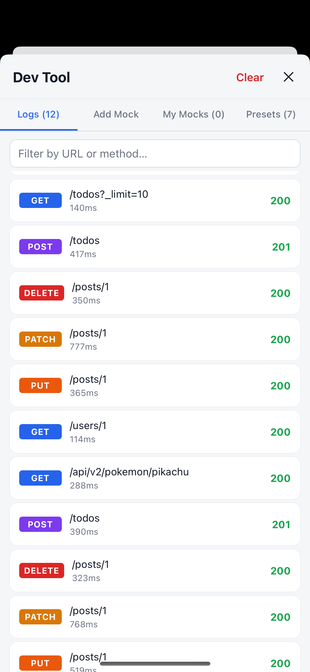 Request Logs Demo