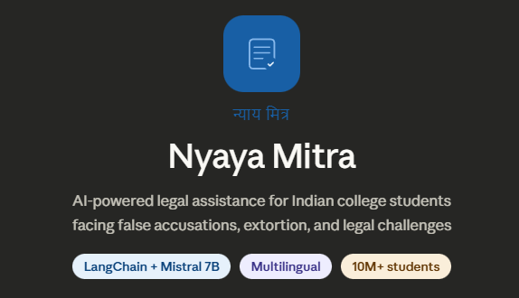 Nyaya Mitra - AI-Powered Legal Defense for Indian Students