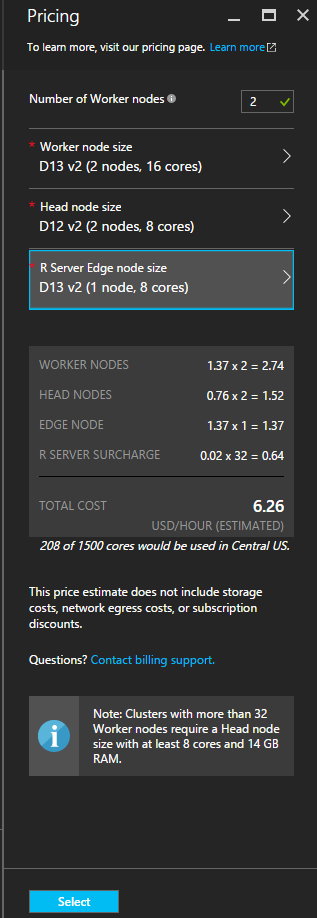 Node prices for d13 v2