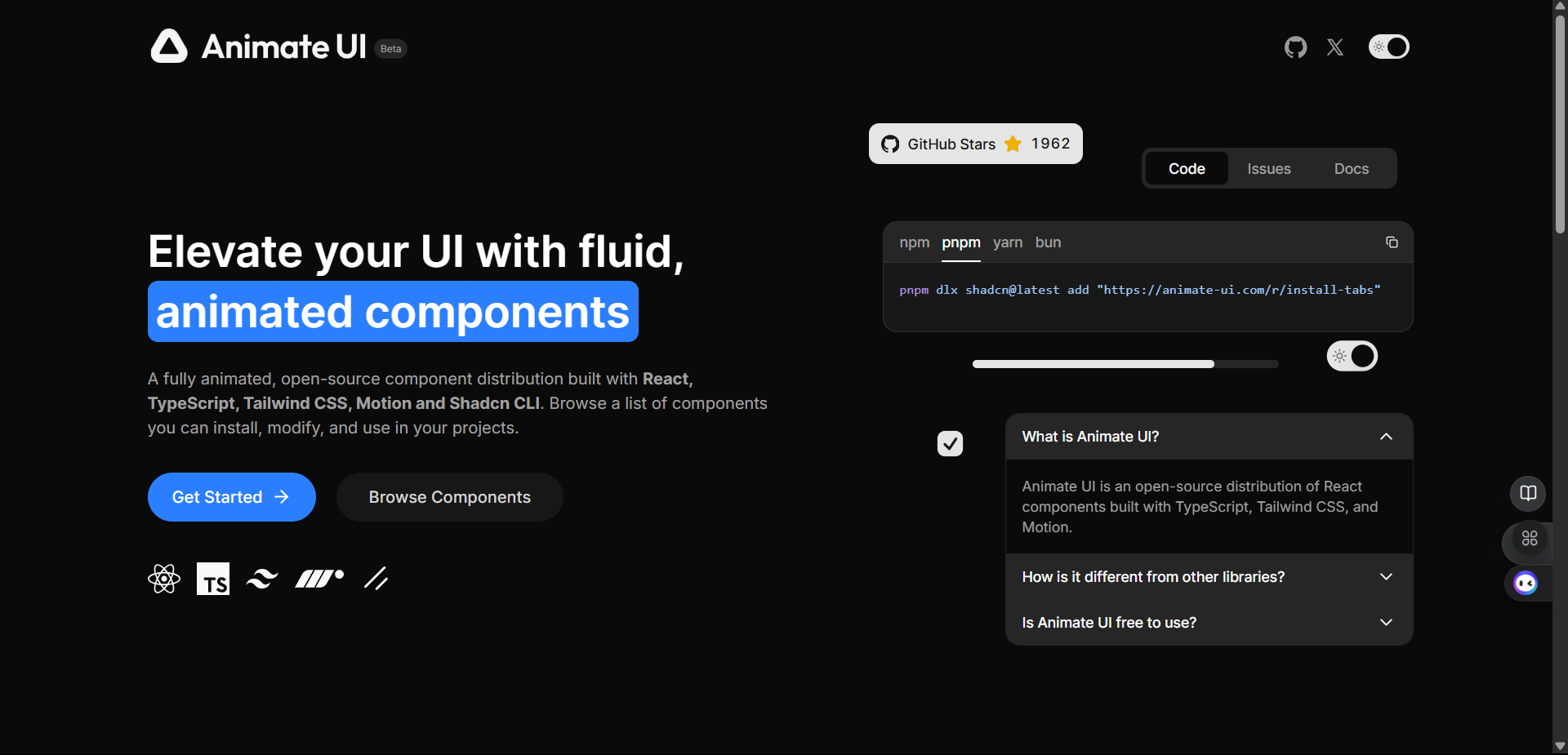 Animate UI