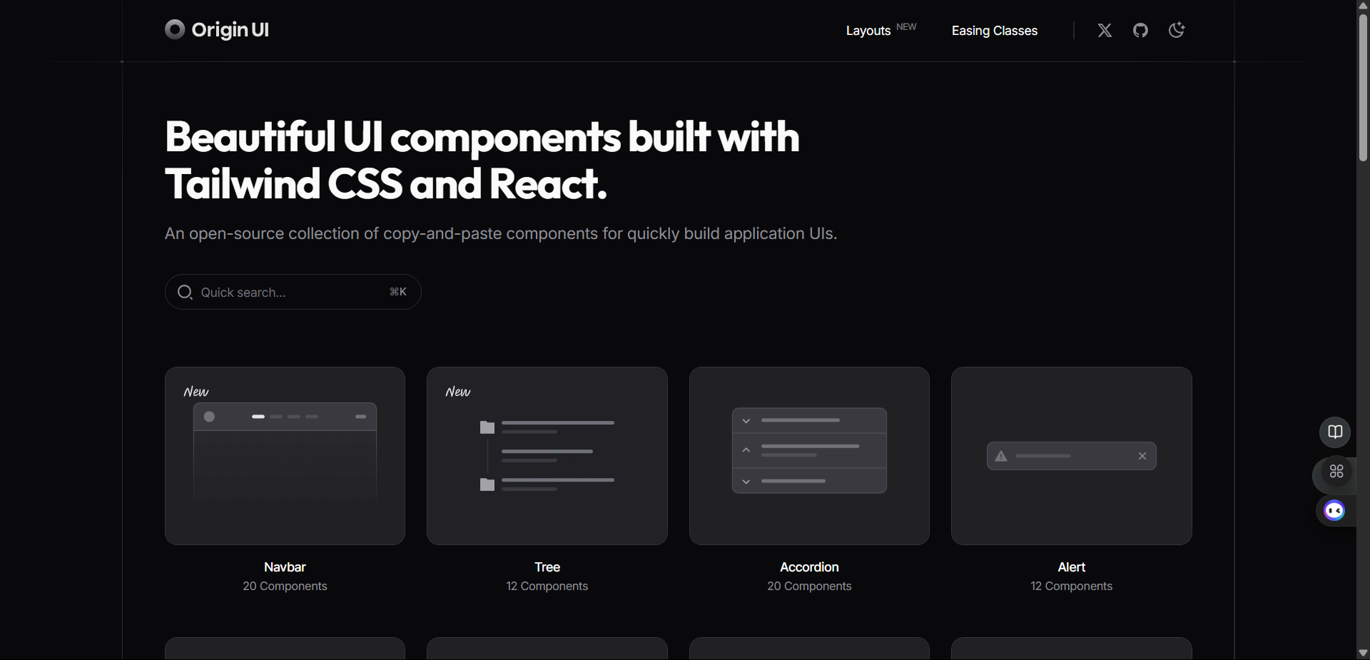 Origin UI