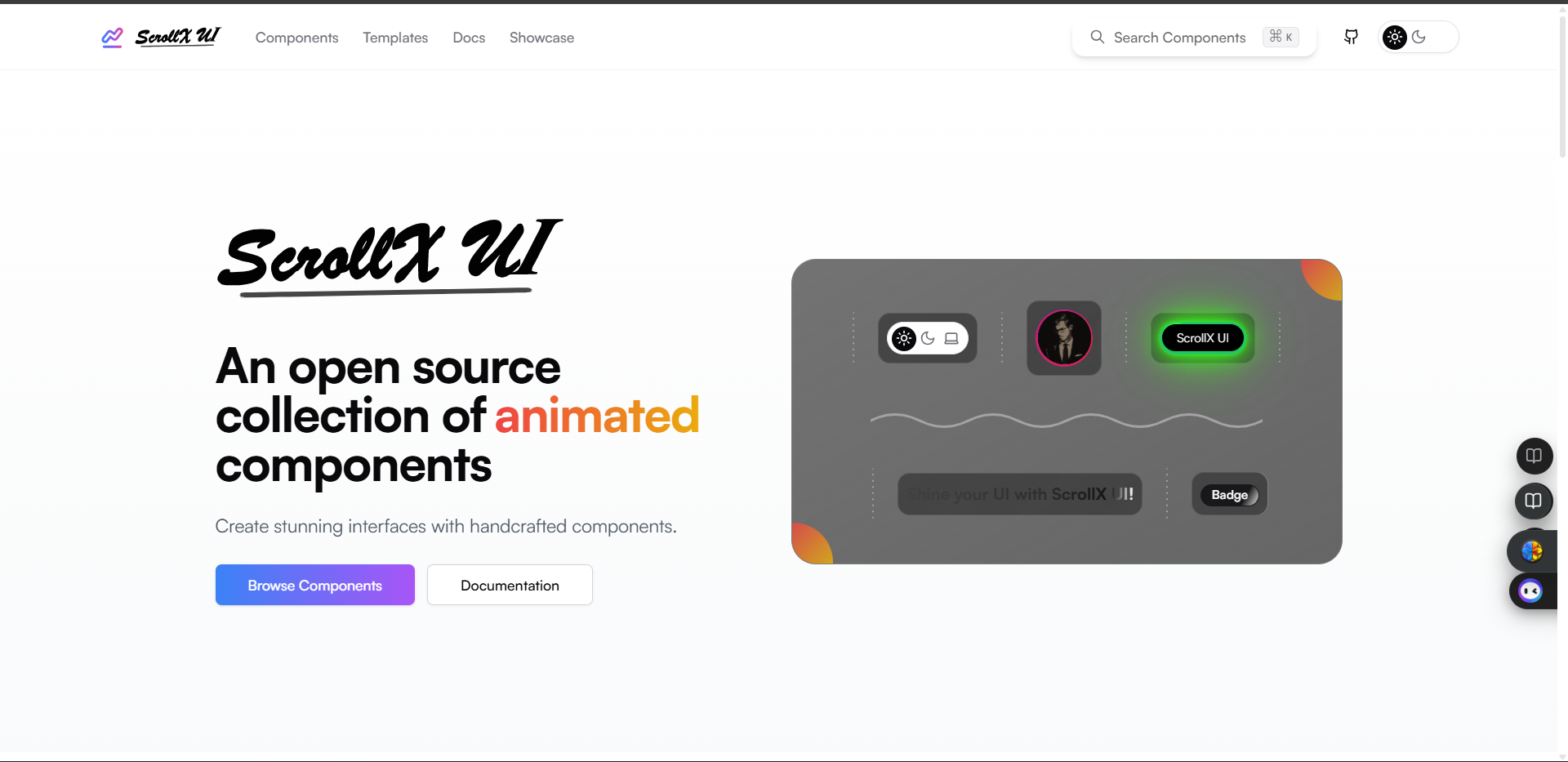 ScrollX UI