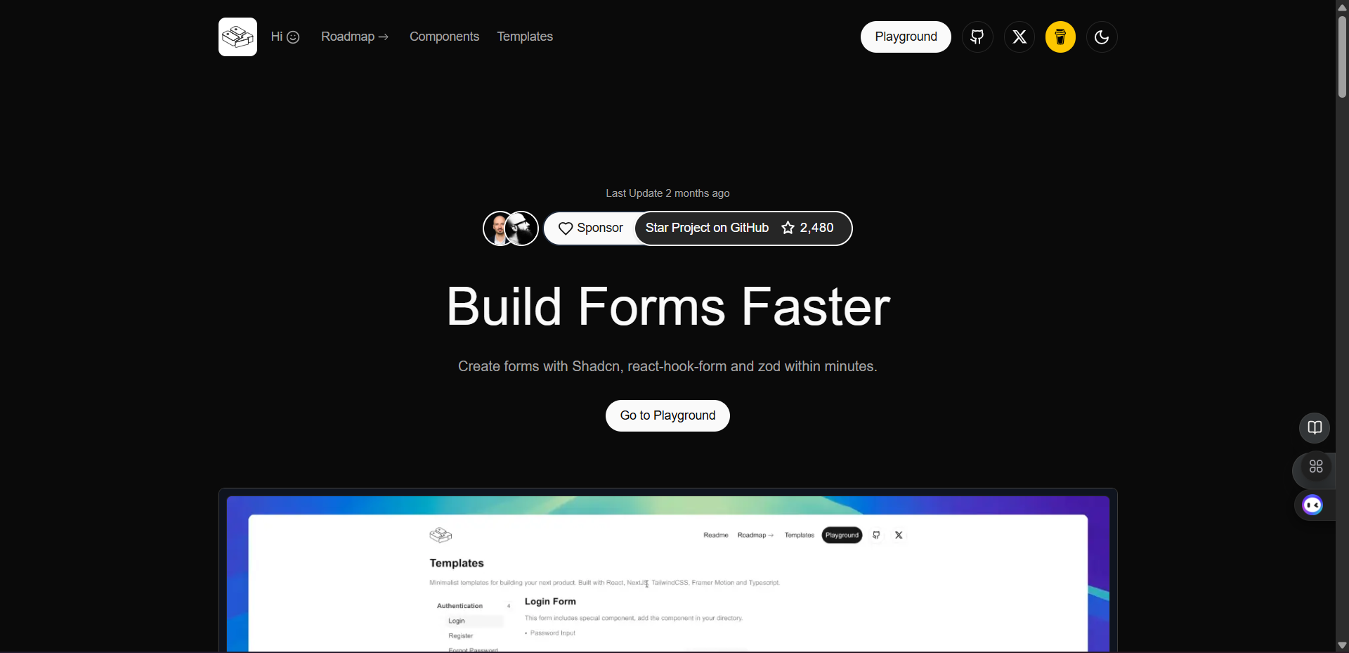 Shadcn Forms