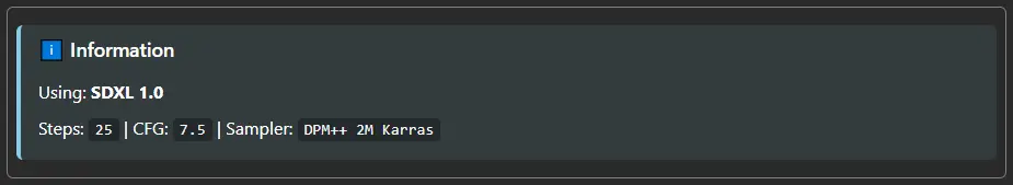 Info Section Example