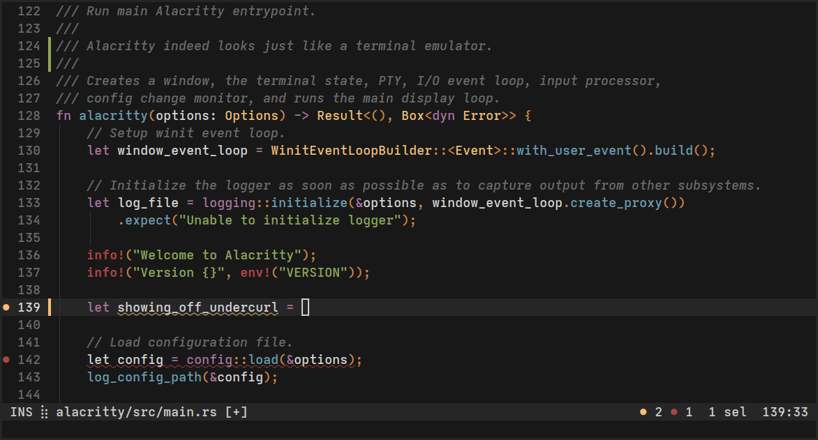 Alacritty - A fast, cross-platform, OpenGL terminal emulator