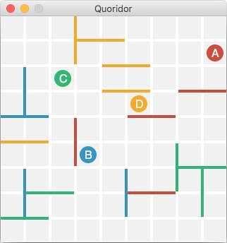 GitHub - alainrinder/quoridor.py: A python version of strategy board game  Quoridor, with AI and a graphic interface.