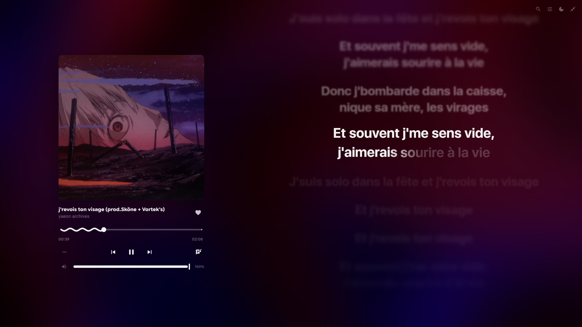 Fullscreen Player