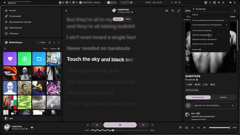 Apple-Style Synchronized Lyrics