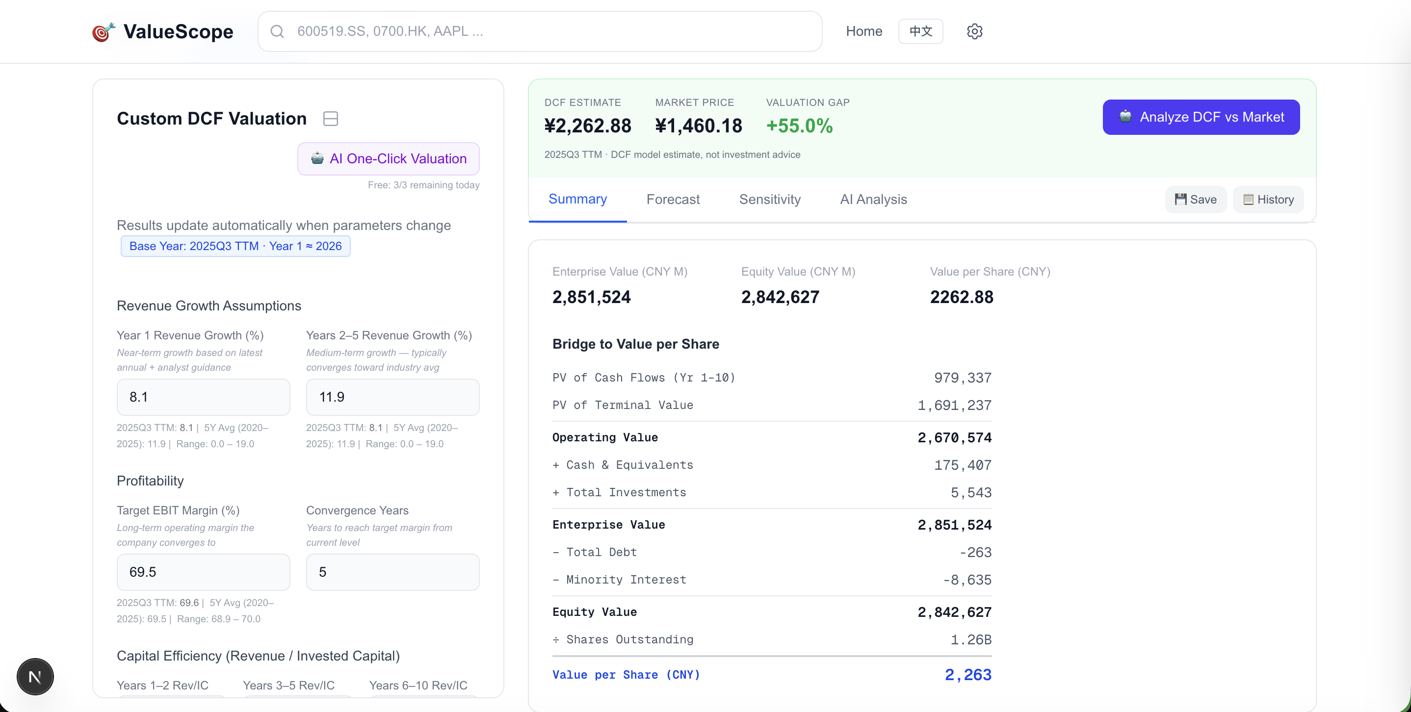 Web App Valuation