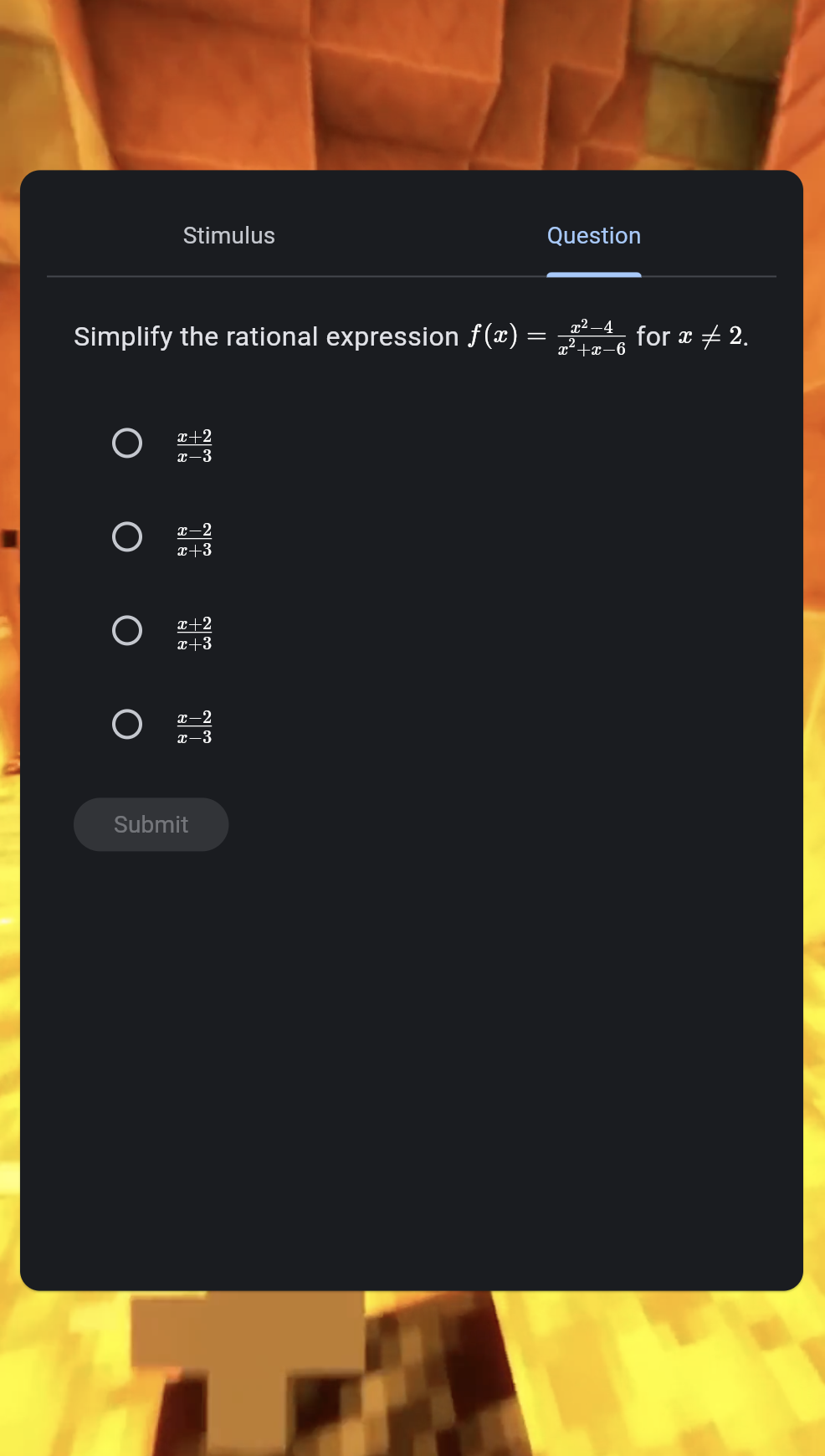 Multiple Choice Question