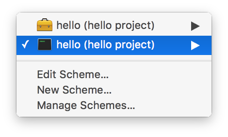 Xcode Scheme