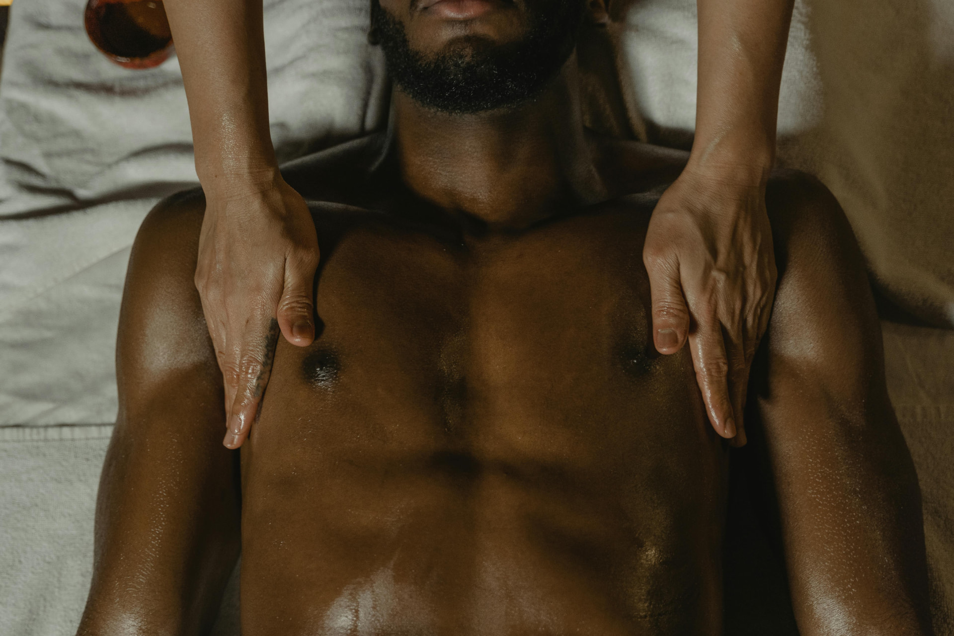 Man in a calm, grounded state representing conscious bodywork