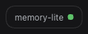 会话标题栏里的 memory-lite 指示器