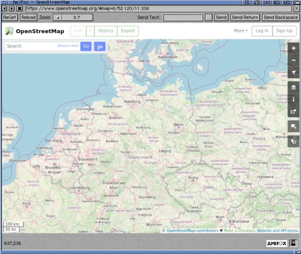 AmiFox with OpenStreetmap