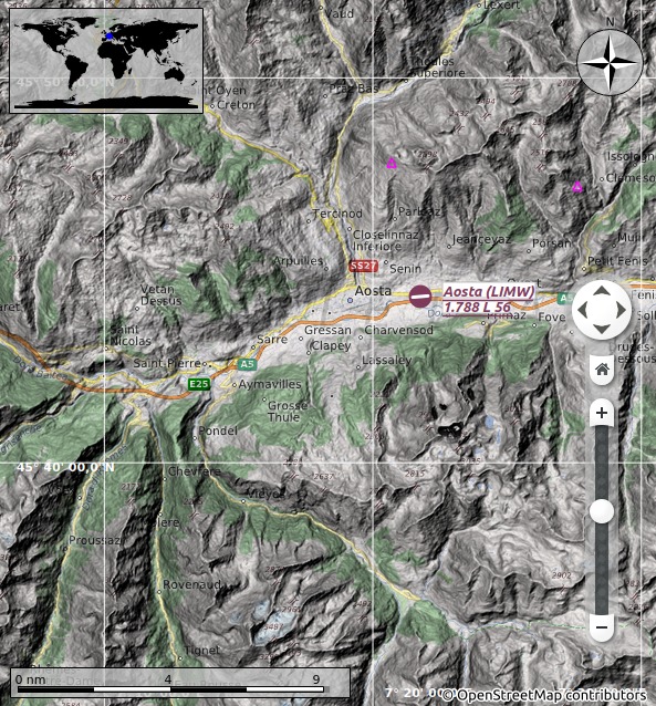OSM Roads and Hill shading